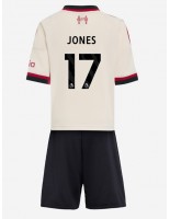 Liverpool Curtis Jones #17 Venkovní dres pro děti 2025-26 Krátký Rukáv (+ trenýrky)